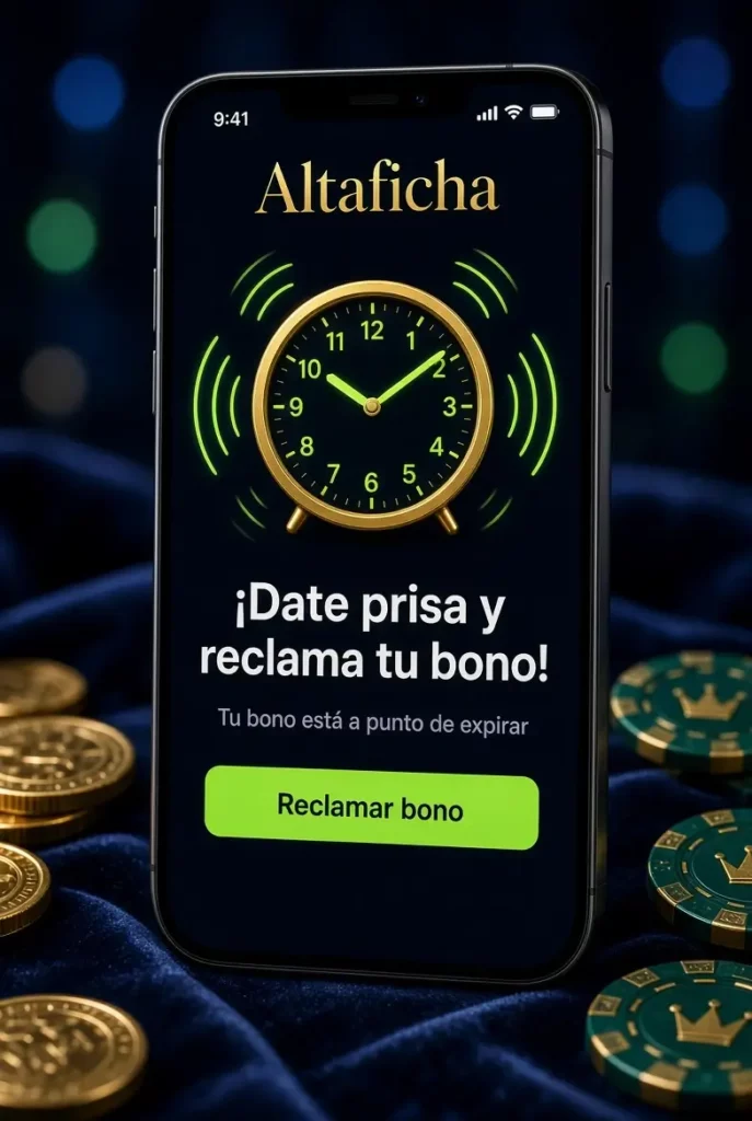 Imagen de un despertador con un aviso sobre el fin de la promoción de Altaficha