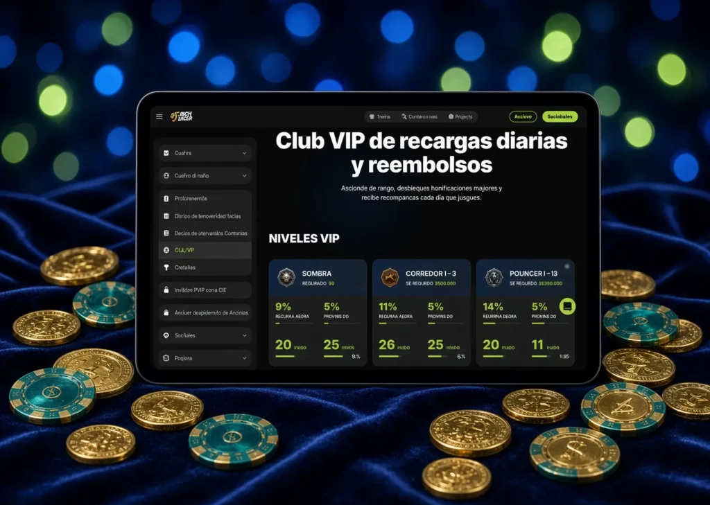 Altaficha Club VIP con recompensas y beneficios para jugadores